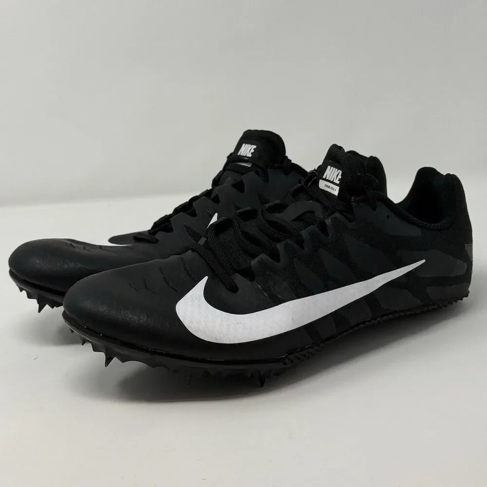 Nike Zoom Rival S 9 Black White Mens Size 8.5 Track & Field Sprinting Shoes